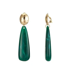 Belle Miss Paris - Clipsörhängen Eduina Grön