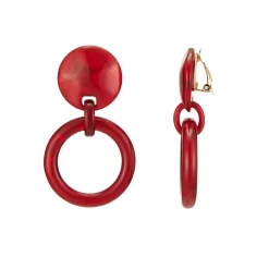 Belle Miss Paris - Clipsörhängen Erwan Röd