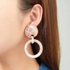 Belle Miss Paris - Clipsörhängen Erwan Röd