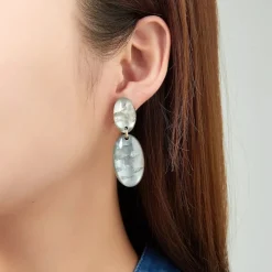 Belle Miss Paris - Clipsörhängen Elene Grå