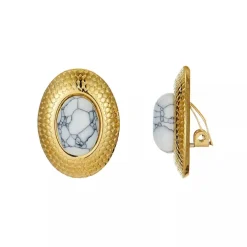 Belle Miss Paris - Clipsörhängen Uwimana Marmor