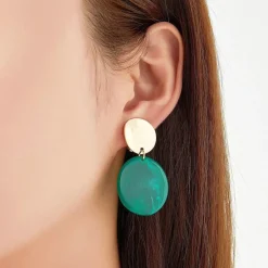 Belle Miss Paris - Clipsörhängen Esteri Grön