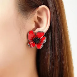 Belle Miss Paris - Clipsörhängen Baina Röd