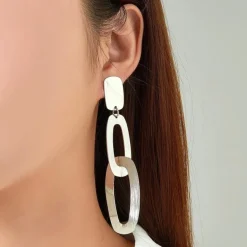 Belle Miss Paris - Clipsörhängen Georgetta Silver