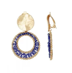 Belle Miss Paris - Clipsörhängen Hibatallah Blå