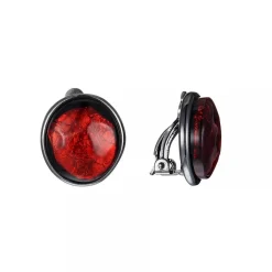 Belle Miss Paris - Clipsörhängen Constance Röd