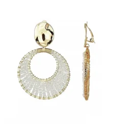 Belle Miss Paris - Clipsörhängen Hazema Vit