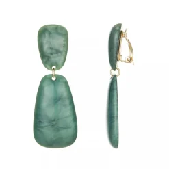 Belle Miss Paris - Clipsörhängen Edmee Grön