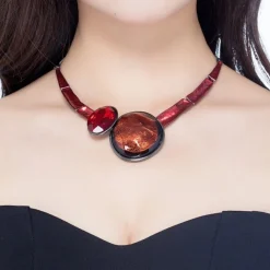 Belle Miss Paris - Halsband Constance Röd