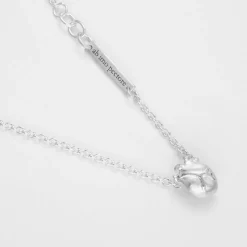 Björg Jewellery - Halsband Anatomiskt Hjärta Smal Silver