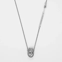 Björg Jewellery - Halsband Anatomiskt Hjärta Medium Kort Svart