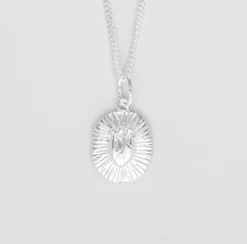 Björg Jewellery - Halsband Iconic Heart Embossed Silver