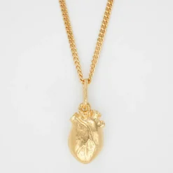 Björg Jewellery - Halsband Anatomiskt Hjärta Iconic Medium Guld