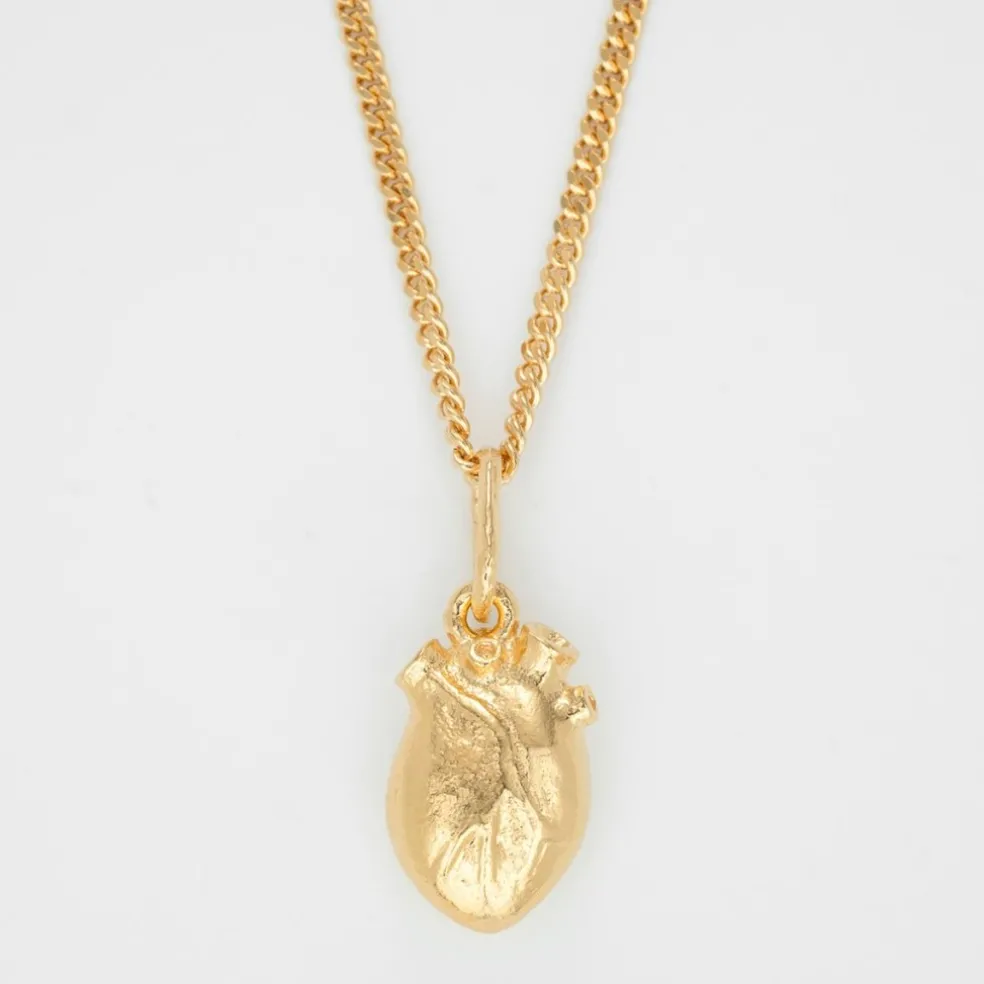 Björg Jewellery - Halsband Anatomiskt Hjärta Iconic Medium Guld