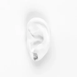 Björg Jewellery - Örhängen Anatomiskt Hjärta Stud Silver