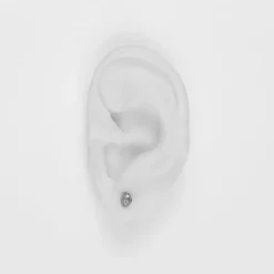 Björg Jewellery - Örhängen Anatomiskt Hjärta Mini Svart