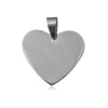 Blingit - Halsband ID-bricka Hjärta Stål