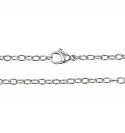 Blingit - Halsband ID-bricka Hjärta Stål