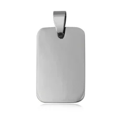 Blingit - Halsband ID-bricka Rektangel Stål