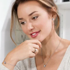 Blomdahl - Armband Grand Bezel Crystal Stål