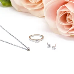 Blomdahl - Halsband Tiffany Smal Crystal Stål