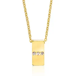 Blomdahl - Halsband Triple Crystal Guld