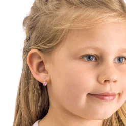 Blomdahl - Örhängen Blomma Hängande Plastic Rosa