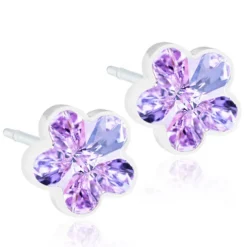 Blomdahl - Örhängen Blomma Plastic Violet