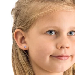 Blomdahl - Örhängen Blomma Plastic Violet