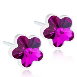 Blomdahl - Örhängen Blomma Plastic Fuchsia