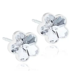 Blomdahl - Örhängen Blomma Plastic Klar