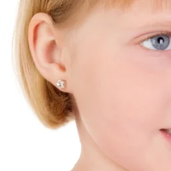 Blomdahl - Örhängen Blomma Plastic Klar