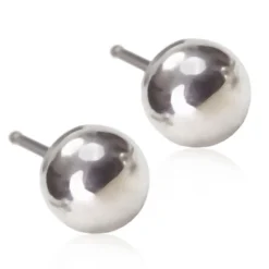 Blomdahl - Örhängen Boll Plain Titan Silver