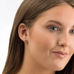 Blomdahl - Örhängen Boll Plain Titan Silver