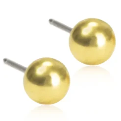 Blomdahl - Örhängen Boll Plain Titan Guld