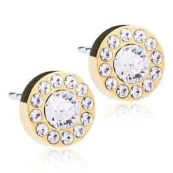 Blomdahl - Örhängen Brilliance Halo Guld Klar