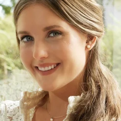 Blomdahl - Örhängen Brilliance Halo Pearl Guld