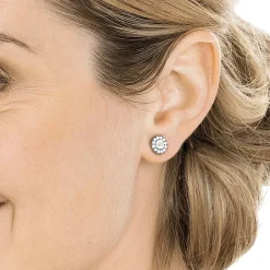 Blomdahl - Örhängen Brilliance Halo Titan Klar