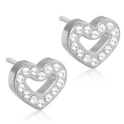 Blomdahl - Örhängen Brilliance Heart Hollow Titan