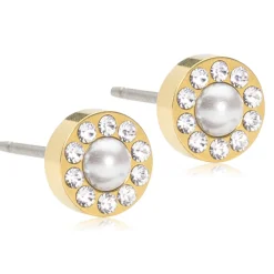 Blomdahl - Örhängen Brilliance Halo Pearl Mini Guld