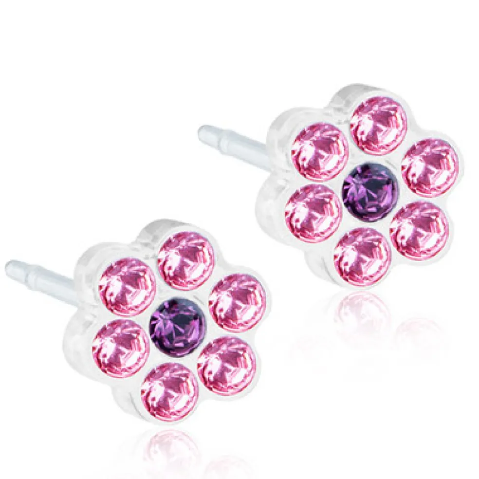 Blomdahl - Örhängen Daisy Plastic Ljusrosa