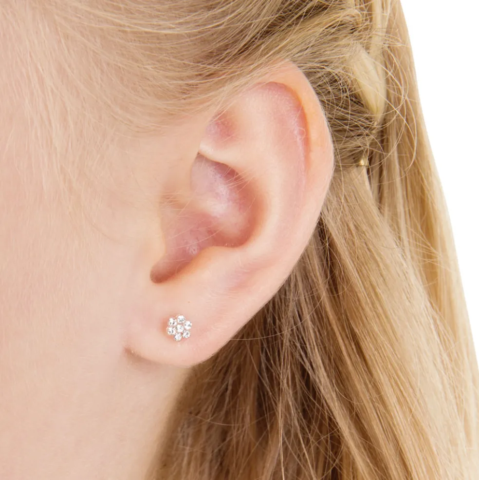 Blomdahl - Örhängen Daisy Plastic Blå/Rosa