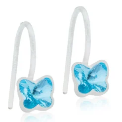 Blomdahl - Örhängen Fjäril Läkande Plastic Blå