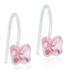 Blomdahl - Örhängen Fjäril Läkande Plastic Rosa