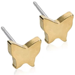 Blomdahl - Örhängen Fjäril Plain Guld