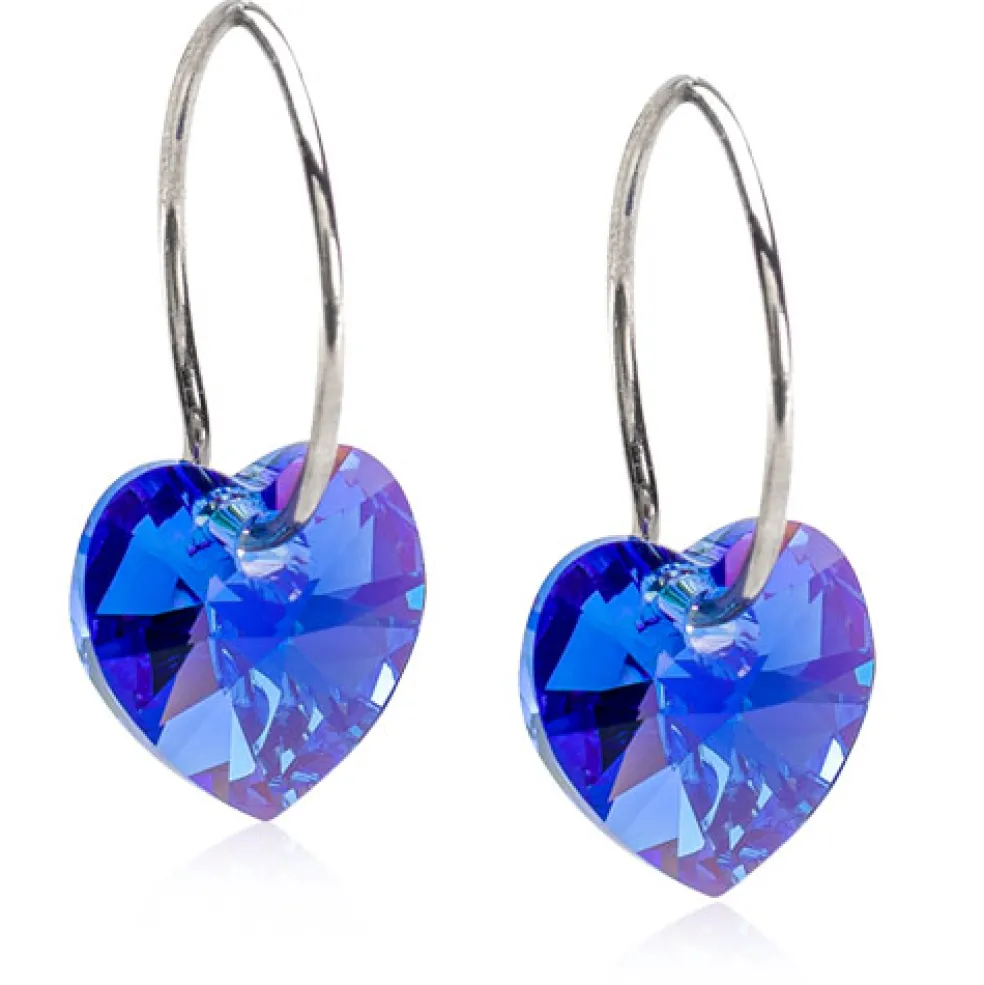 Blomdahl - Örhängen Heart Titan Sapphire