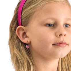 Blomdahl - Örhängen Heart Titan Rosa