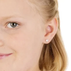 Blomdahl - Örhängen Hjärta Plastic Klar