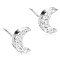 Blomdahl - Örhängen Måne Brilliance Titan