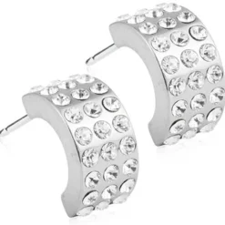 Blomdahl - Örhängen Pendant Grand Brilliance Curved Silver